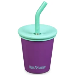 Kids Cup med Sugrörslock - Sparkling Grape, 296 ml