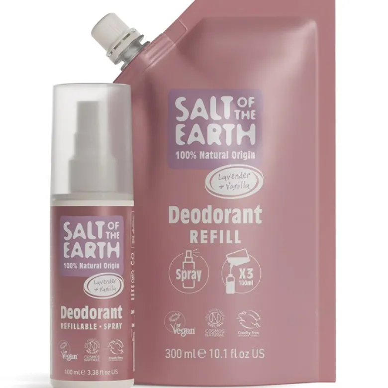 Lavender & Vanilla Refillable Deodorant Spray