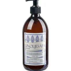 Linoljesåpa Lavendel i Glasflaska, 500 ml