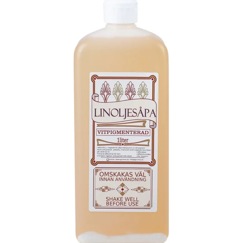Linoljesåpa Vitpigmenterad, 1 L