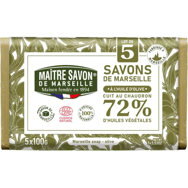 Marseilletvål, 5 x 100 g