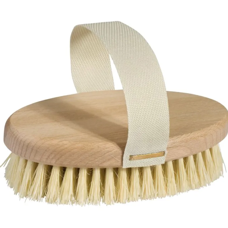 Massageborste Bokträ & Tampicofiber