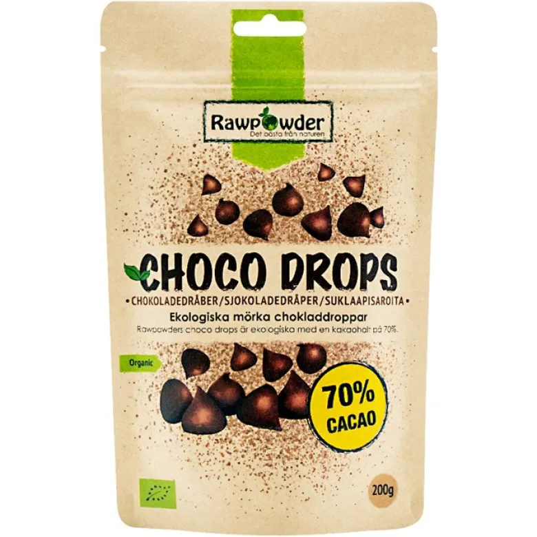 Mörka Chokladdroppar, 200 g