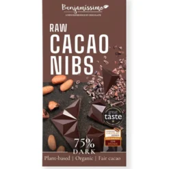 Mörk Choklad 75% med Kakaonibs, 60 g