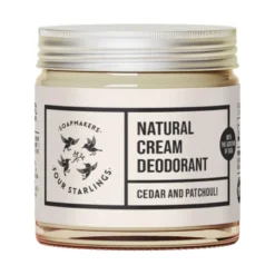 Natural Cream Deodorant - Cedar & Patchouli, 60 ml