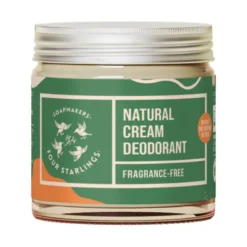 Natural Cream Deodorant Soda & Fragrance Free, 60 ml