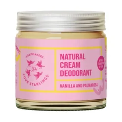 Natural Cream Deodorant Soda Free - Vanilla & Palmarosa, 60 ml