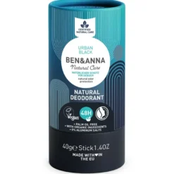Natural Deodorant Stick Urban Black, 40 g