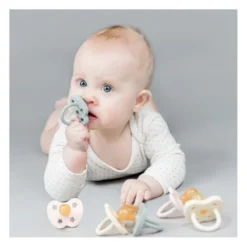 Naturgumminapp - Baby Blue, 0-3 mån