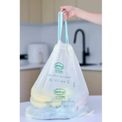 Nedbrytbar Avfallspåse med dragsko - 30 L, 10-pack