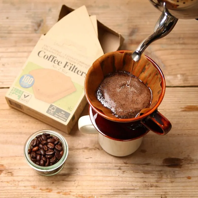 Oblekt Kaffefilter, 100 st