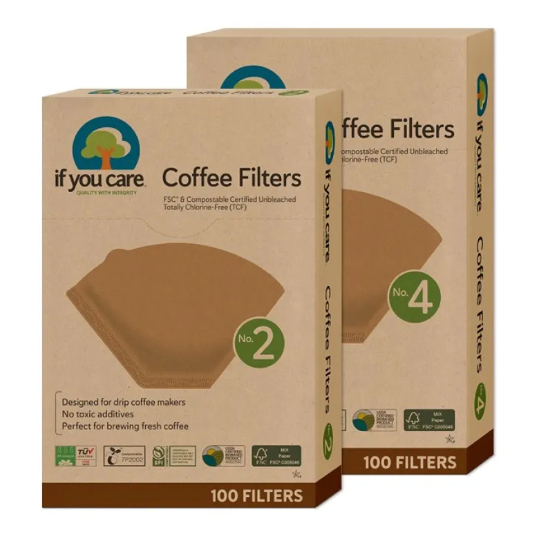 Oblekt Kaffefilter, 100 st