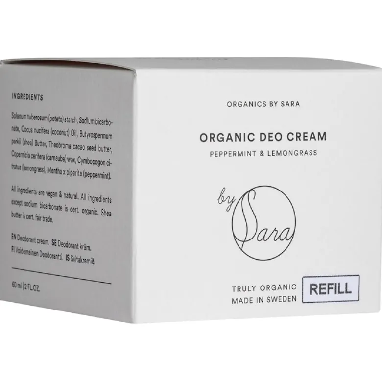 Organic Deo Cream Refill, 60 ml