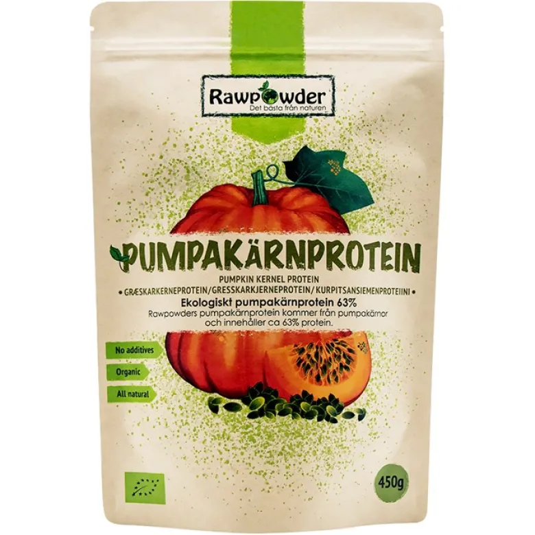 Pumpakärnprotein 63%, 450 g