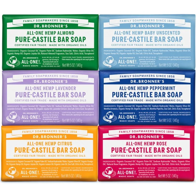 Pure-Castile Bar Soap, 140 g