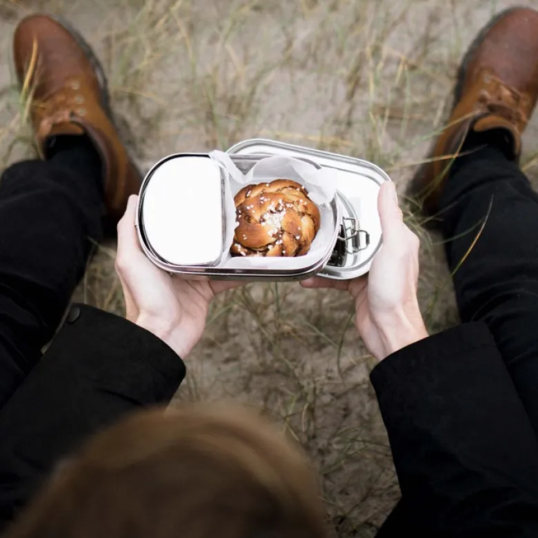 PureLunchBox Rostfri Matlåda - Oval, 875 ml
