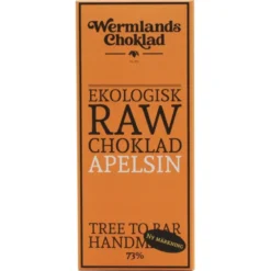 Rawchoklad Apelsin 73%, 50 g