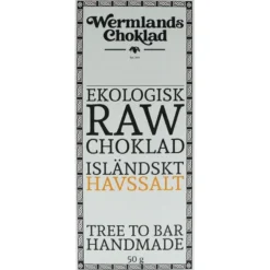 Rawchoklad Isländskt havsalt 73%, 50 g
