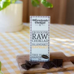 Rawchoklad Isländskt havsalt 73%, 50 g