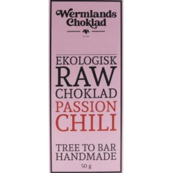 Rawchoklad Passion Chili 73%, 50 g