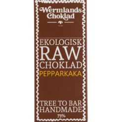 Rawchoklad Pepparkaka 73%, 50 g