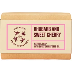 Rhubarb & Sweet Cherry Natural Bar Soap, 110 g
