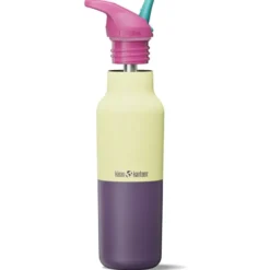 Rise Classic Isolerad Vattenflaska - Wax Yelow Kaleidoscope, 473 ml