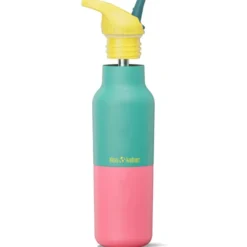 Rise Classic Isolerad Vattenflaska - Turquoise Kaleidoscope, 473 ml
