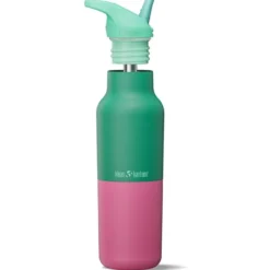 Rise Classic Isolerad Vattenflaska - Parakeet Kaleidoscope, 473 ml