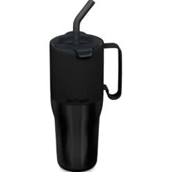 Rise Tumbler med Sugrörslock - Black, 1065 ml
