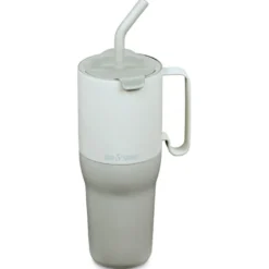 Rise Tumbler med Sugrörslock - Barely Blue, 1065 ml