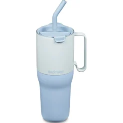 Rise Tumbler med Sugrörslock - Ice Blue, 1065 ml