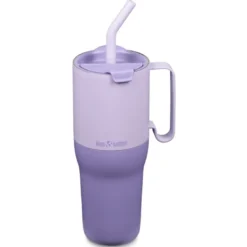 Rise Tumbler med Sugrörslock - Orchid Bloom, 1065 ml