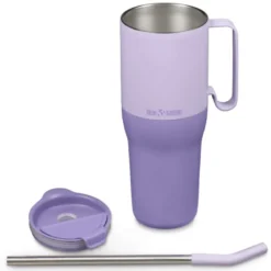 Rise Tumbler med Sugrörslock - Orchid Bloom, 1065 ml