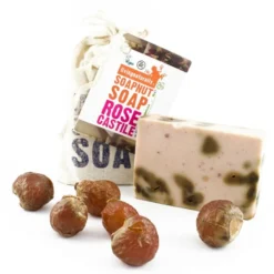 Rose Castile Soapnut Soap Bar, 90 g