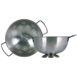 Rostfritt Durkslag med Fot, Ø 23 cm