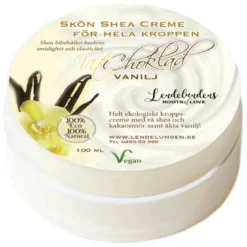 Sheasmör Vit choklad & Vanilj, 100 ml