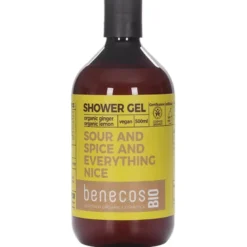 Shower Gel Organic Ginger & Lemon, 500 ml