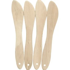 Smörkniv Bokträ, 4-pack