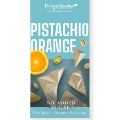 Sockerfri Choklad med Pistage & Apelsin, 60 g