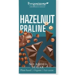 Sockerfri Hasselnötschoklad, 60 g