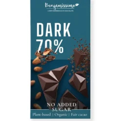 Sockerfri Mörk Choklad 70%, 60 g