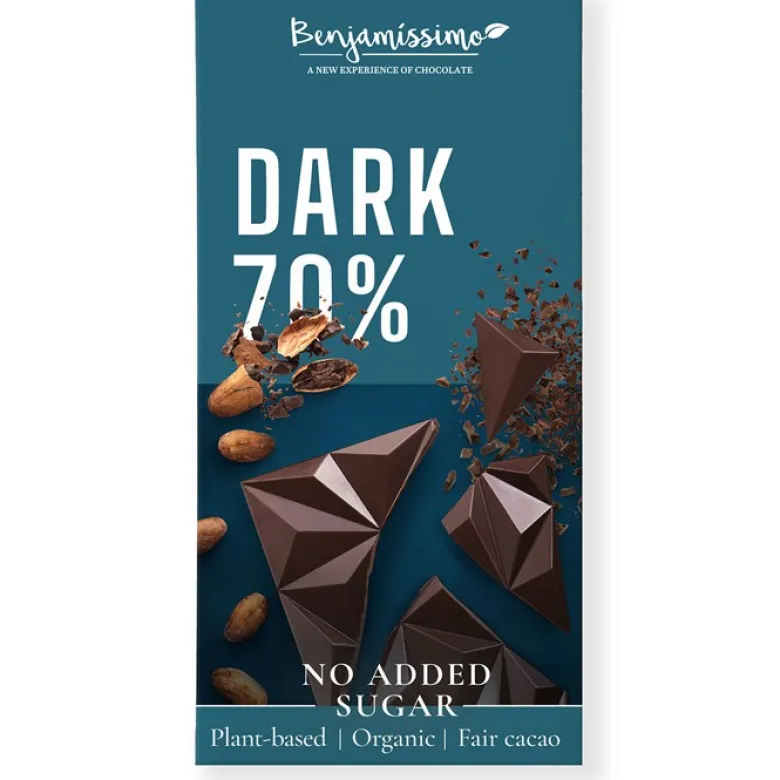 Sockerfri Mörk Choklad 70%, 60 g