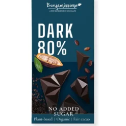 Sockerfri Mörk Choklad 80%, 60 g