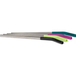 Sugrör Rostfritt stål (Ø 8 mm) - Multi Color, 4-pack