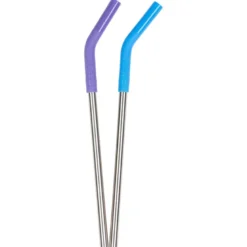 Sugrör Rostfritt stål (Ø 8 mm) - Multi Color, 2-pack