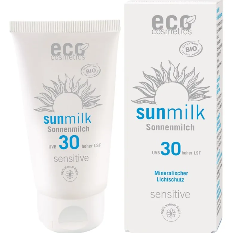 Sunmilk Sensitive högt skydd SPF 30, 75 ml
