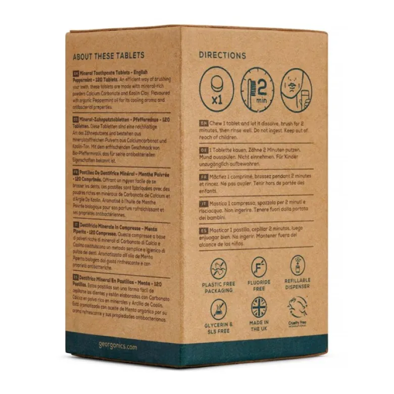 Tandkrämstabletter English Peppermint, 120 st