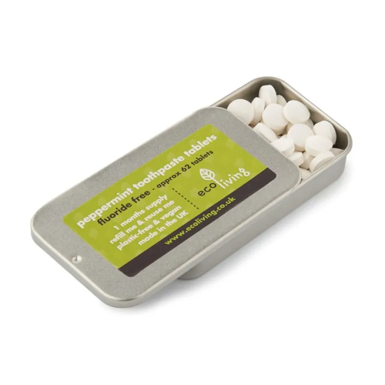 Tandkrämstabletter utan fluor - Peppermint