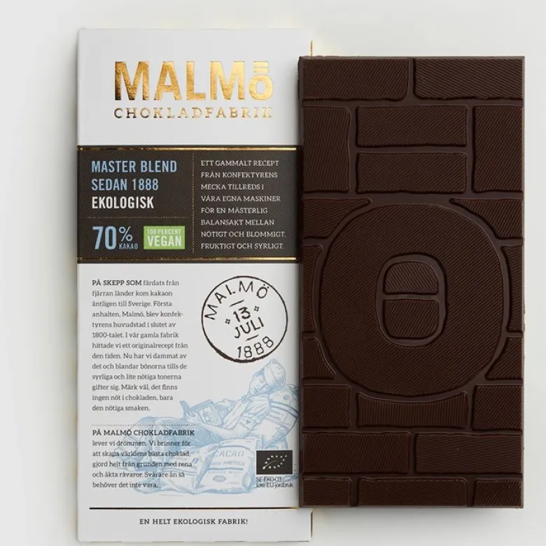 Tegel Mörk Choklad Master Blend 70%, 80 g